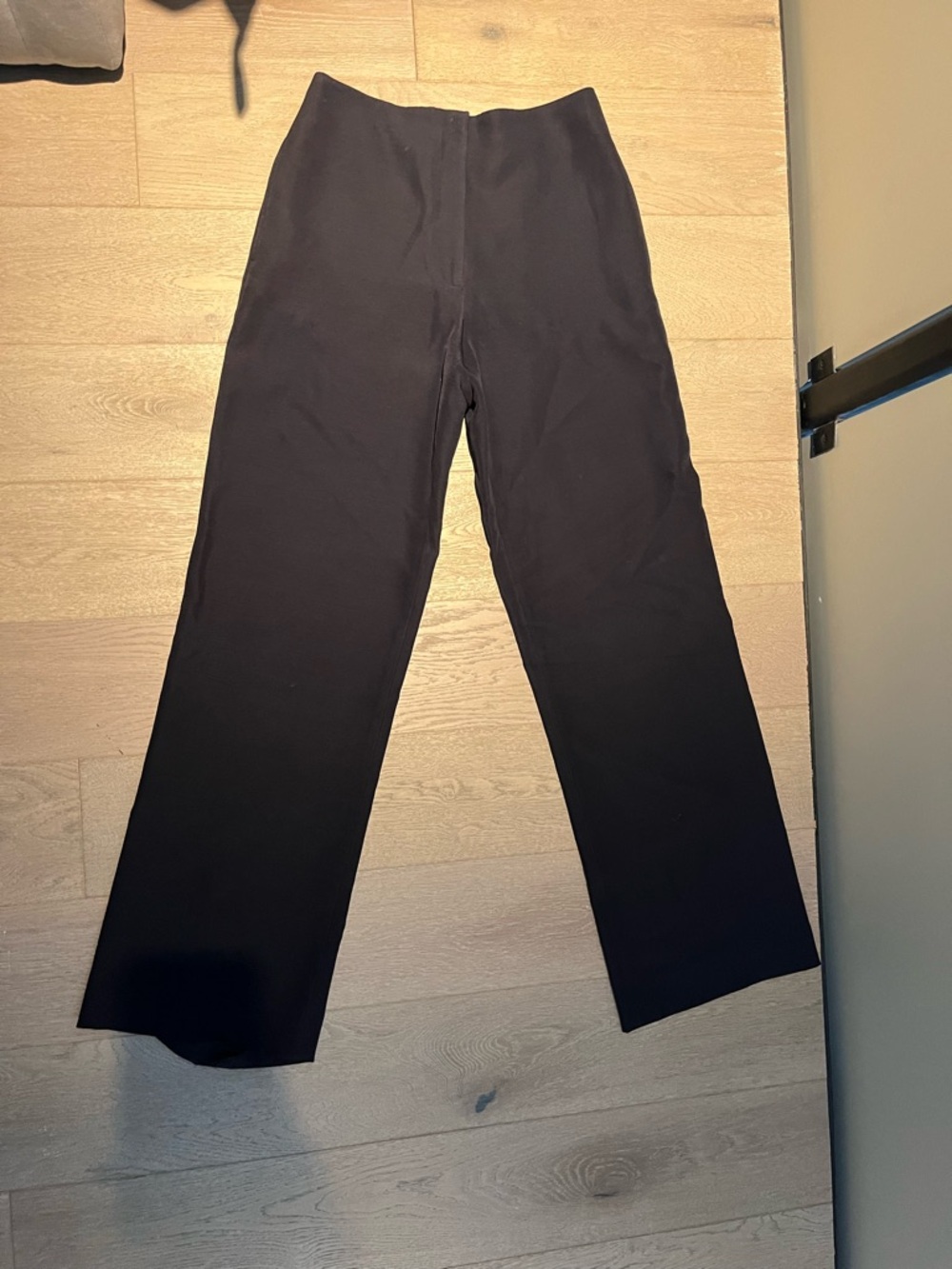 The Row Black Straight-Leg Chinos